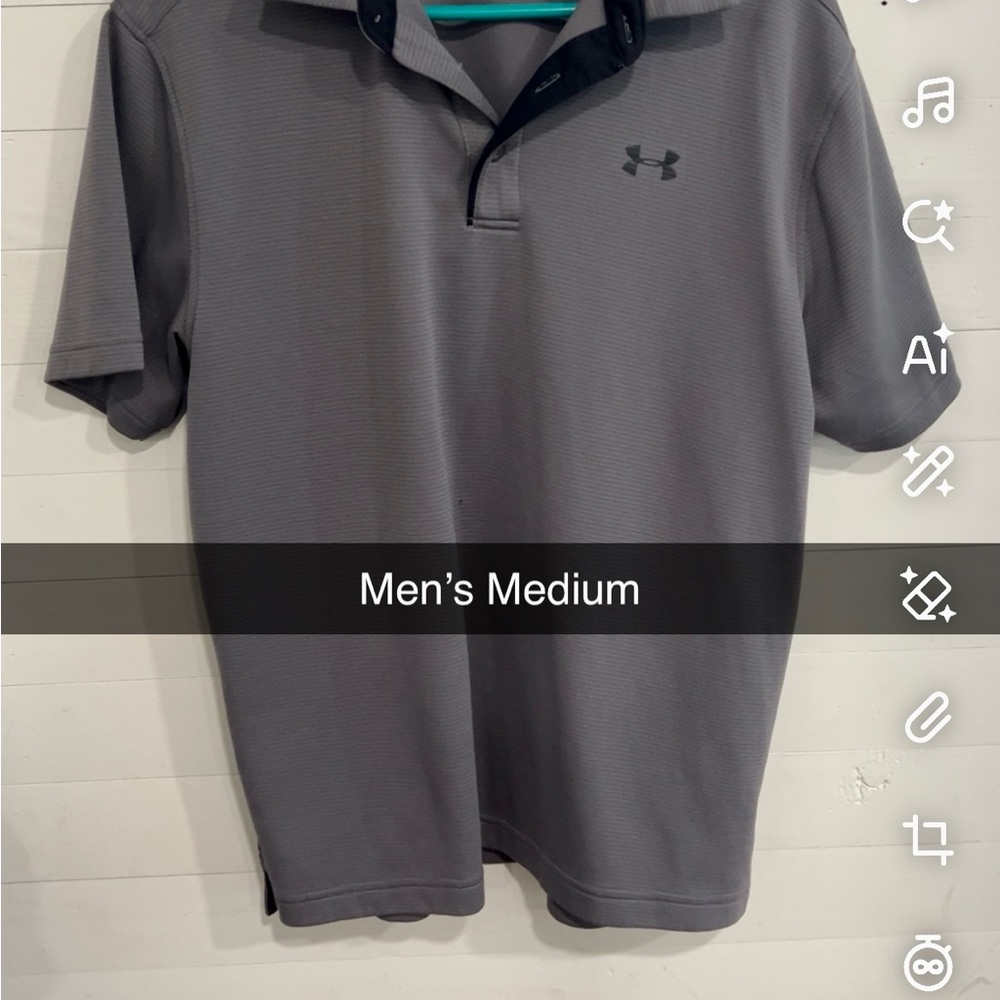 Under Armour Men's Polo in Charcoal